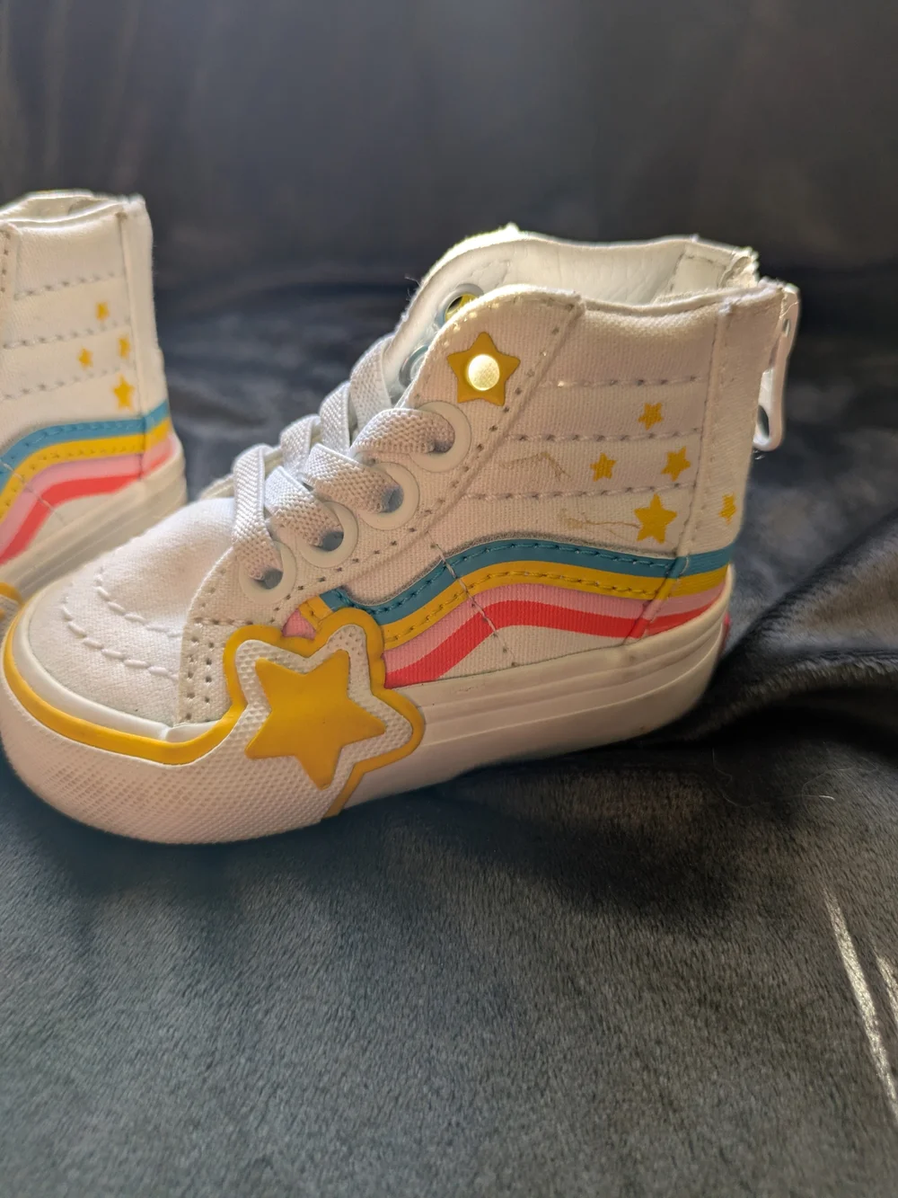 Vans white high